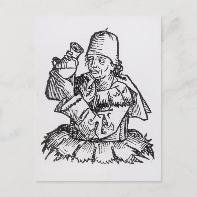 St. Anthony  from 'Liber Chronicarum' Postcard (Front)