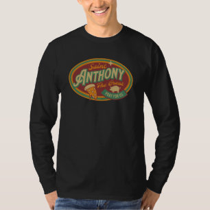 St Anthony Great Abbot Patron Saint Farmers Retro  T-Shirt