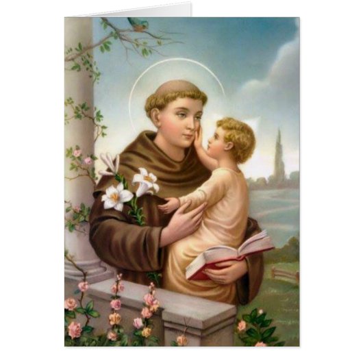 St. Anthony Jesus Catholic Condolence Thank You Cards (Front)
