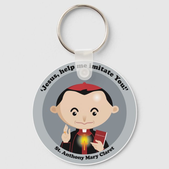 St. Anthony Mary Claret Keychain (Front)
