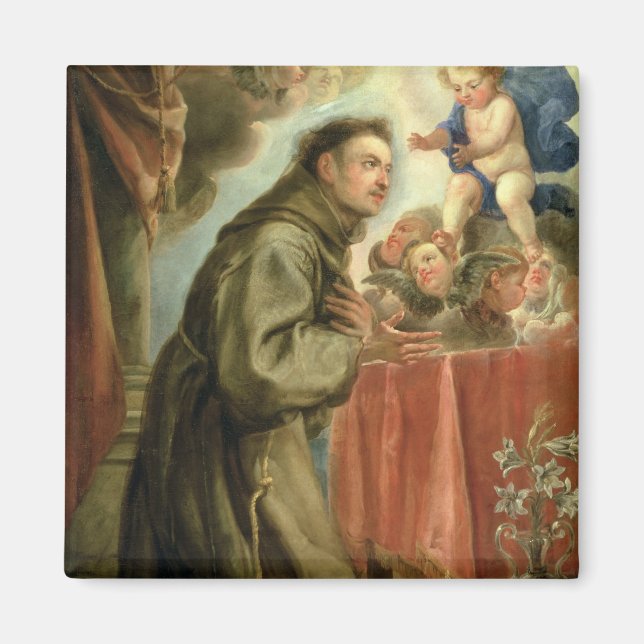 St. Anthony of Padua  adoring the Christ Child Magnet (Front)