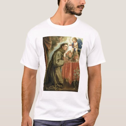 St Anthony of Padua  adoring the Christ Child T_Shirt