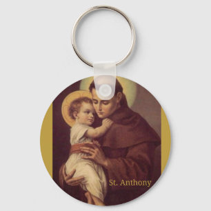 St. Anthony of Padua Baby Jesus Keychain