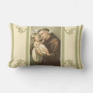 St. Anthony of Padua & Baby Jesus Lumbar Pillow