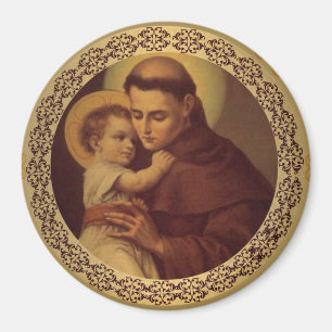 St. Anthony of Padua Baby Jesus Magnet