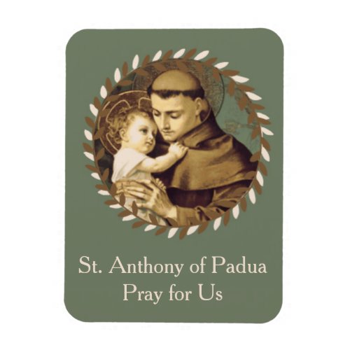 St Anthony of Padua Baby Jesus Magnet