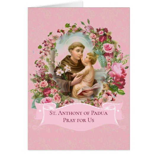 St. Anthony of Padua Baby Jesus Roses (Front)