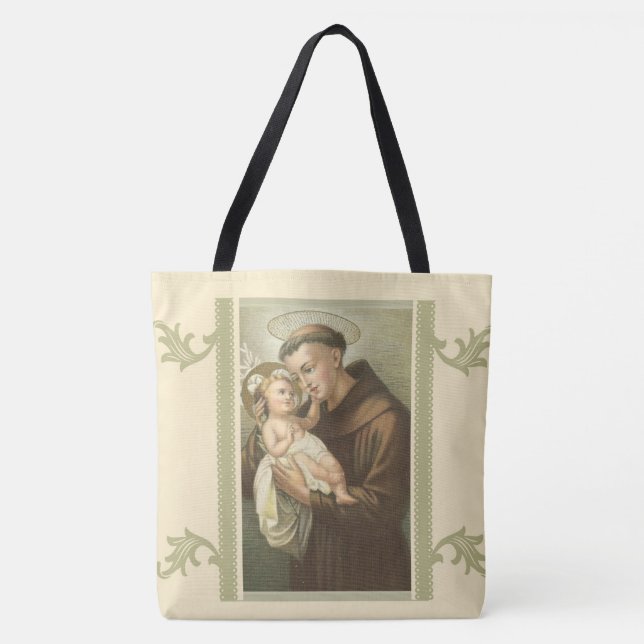 St. Anthony of Padua Baby Jesus Tote Bag (Front)