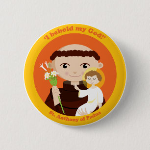 St. Anthony of Padua Button