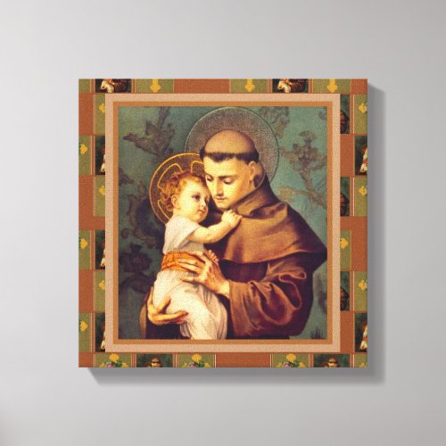 St Anthony of Padua Canvas Print