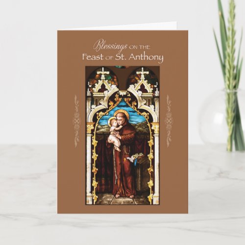 St Anthony of Padua Feast Day Blessings Card