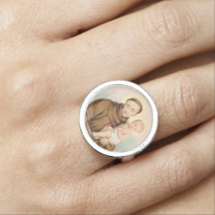 St Anthony of Padua, Finder of Lost Things (TF01) Ring
