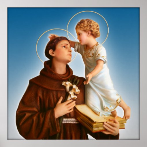 ST. ANTHONY OF PADUA POSTER | Zazzle