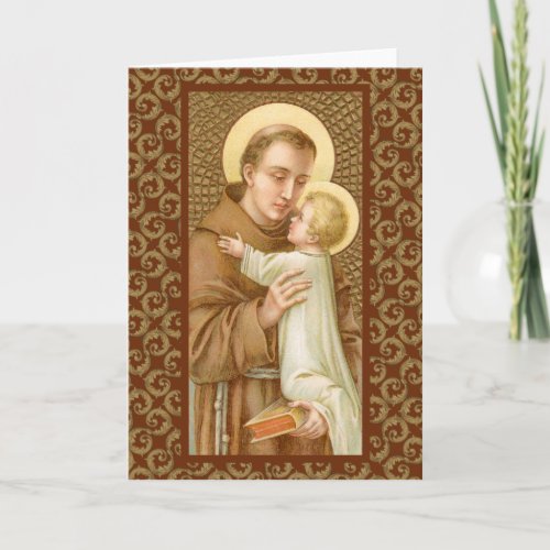 St Anthony of Padua  the Christ Child JM 05 Card