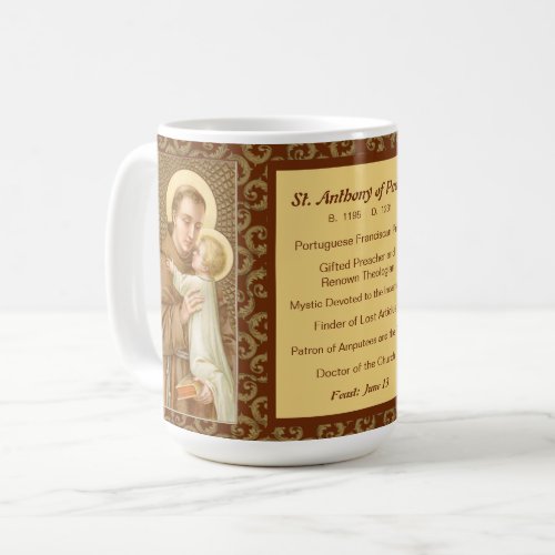 St Anthony of Padua  the Christ Child JM 05 Coffee Mug