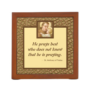 St. Anthony of Padua & the Christ Child (JM 05) Desk Organizer