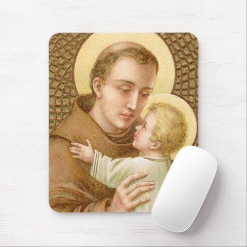 St Anthony of Padua  the Christ Child JM 05 Mouse Pad