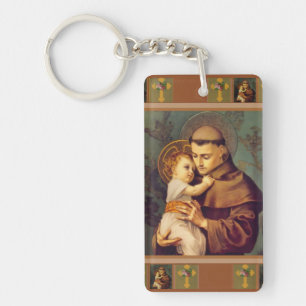 St. Anthony of Padua with Baby Jesus Keychain