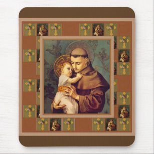 St. Anthony of Padua with Baby Jesus Mouse Pad