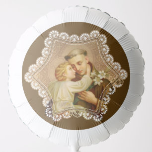 St. Anthony of Padua with Baby Jesus Religious Balloon