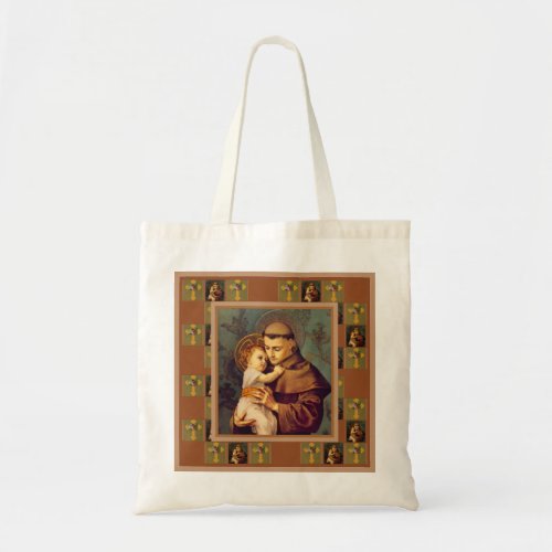 St Anthony of Padua with Baby Jesus Tote Bag