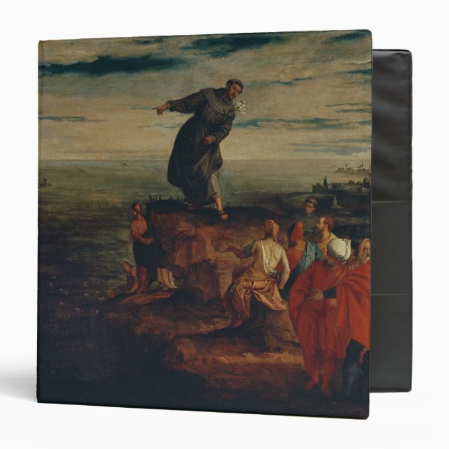 St. Anthony Preaching to the Fish, c.1580 3 Ring Binder (Front/Inside)