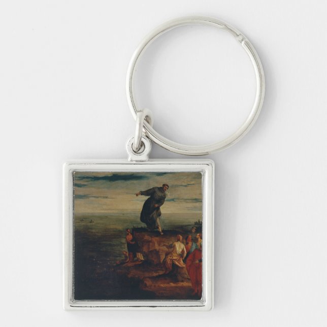 St. Anthony Preaching to the Fish, c.1580 Keychain (Front)