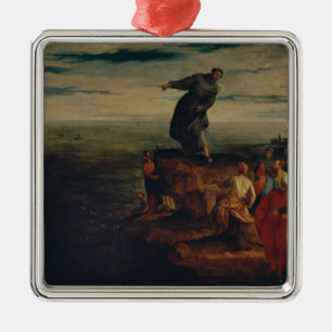 St. Anthony Preaching to the Fish, c.1580 Metal Ornament
