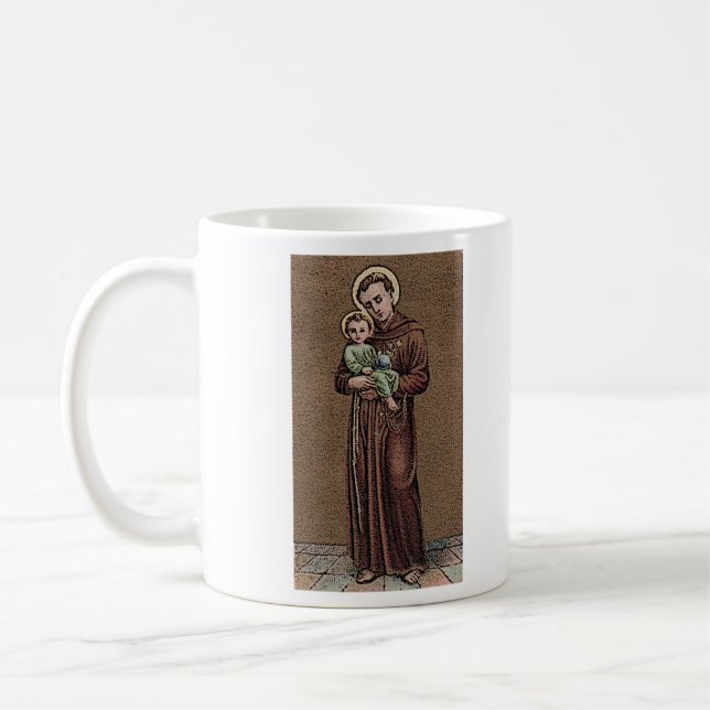 St. Anthony Quote Coffee Mug (Left)