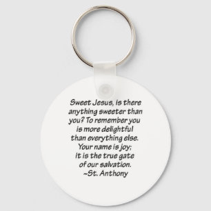 St. Anthony Quote Keychain