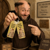 St. Anthony Religious Catholic Funny Keychain