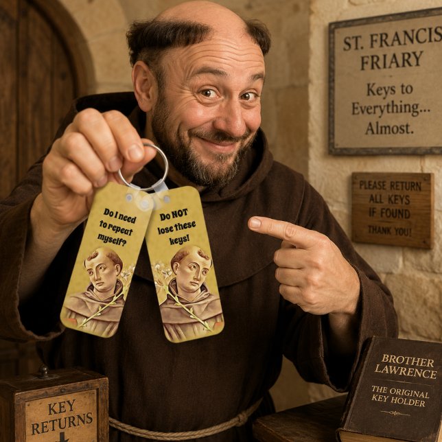 St. Anthony Religious Catholic Funny Keychain (Creator Uploaded)
