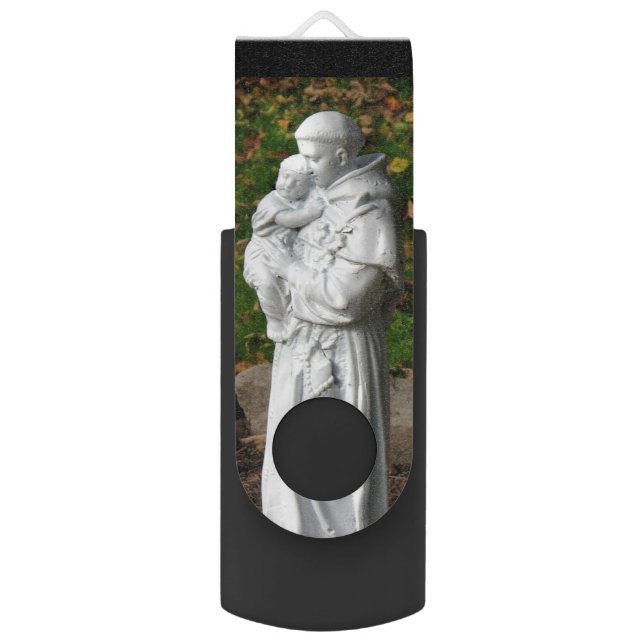 St. Anthony Swivel USB 2.0 Flash Drive (Front Vertical)