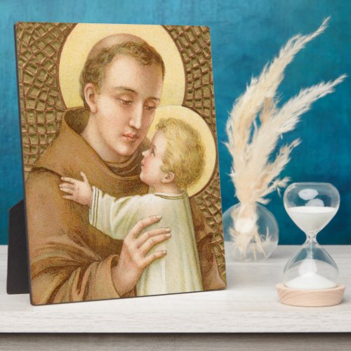 St Anthony  the Christ Child JM 05 8x10 Plaque
