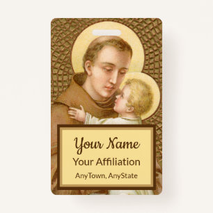 St. Anthony & the Christ Child (JM 05; Style 2) Badge
