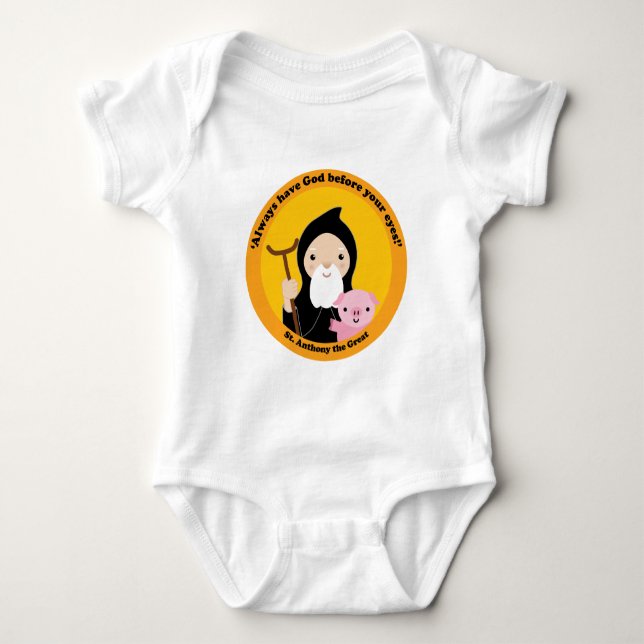 St. Anthony the Great Baby Bodysuit (Front)