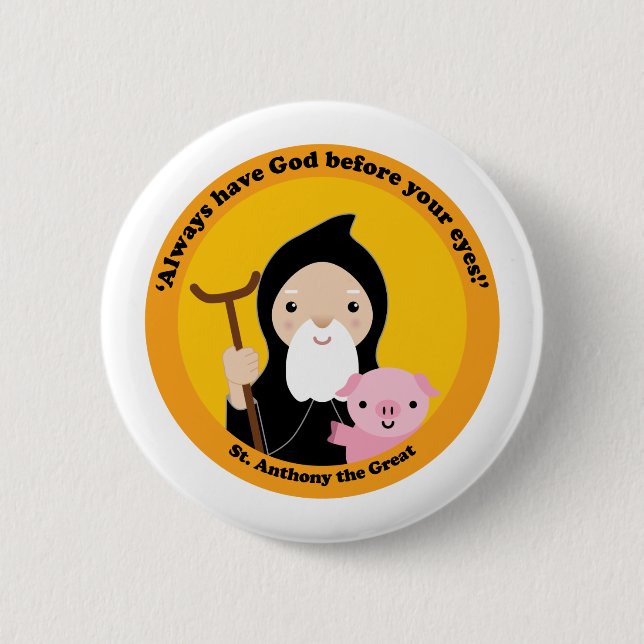 St. Anthony the Great Button (Front)