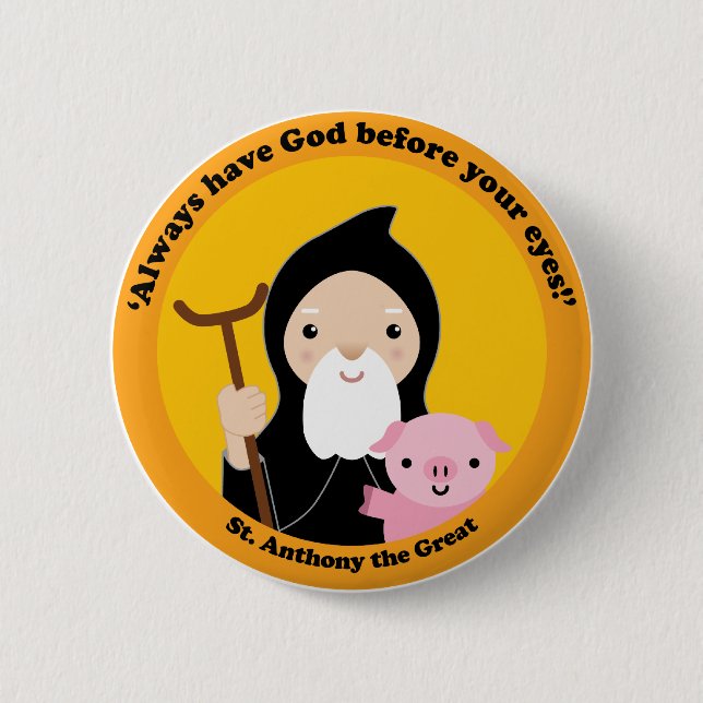 St. Anthony the Great Button (Front)