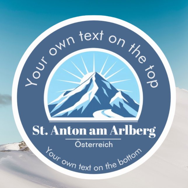 St. Anton am Arlberg Austria ski resort  Sticker (Creator Uploaded)