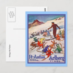 Carte Postale Ancienne – Hôtel Post, St. Anton Am Arlberg – Station Ski Tyrol