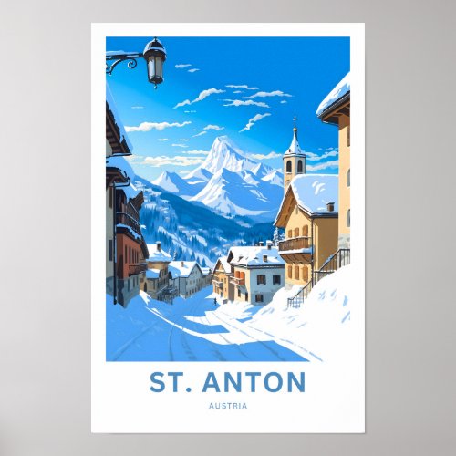 St Anton Austria Australia Travel Print