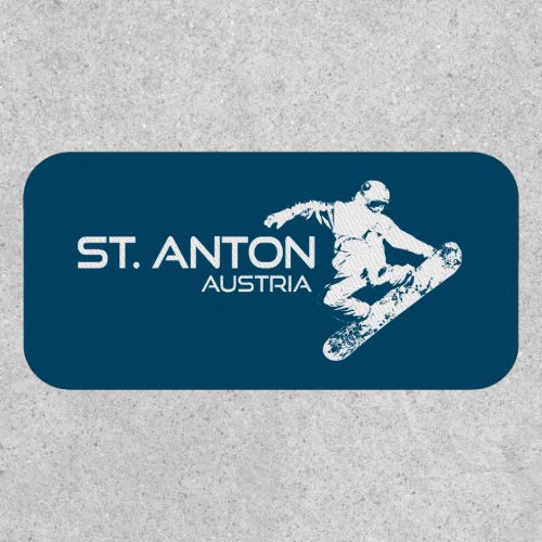 St Anton Austria Snowboarder Patch