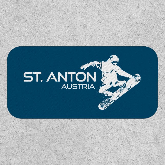 St. Anton Austria Snowboarder Patch (Front)