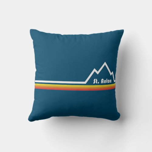 St Anton Austria Throw Pillow