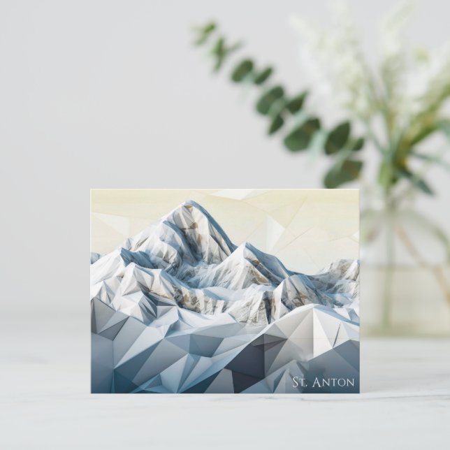 St. Anton Peaks Postcard (Standing Front)