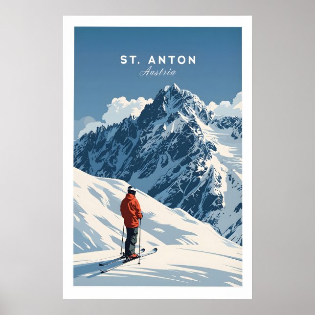 St Anton Ski Print 1 (Front)