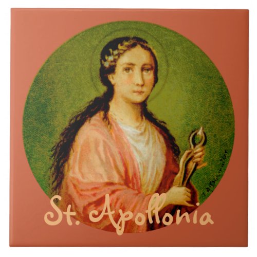 St Apollonia BLA 001 Ceramic Tile 1