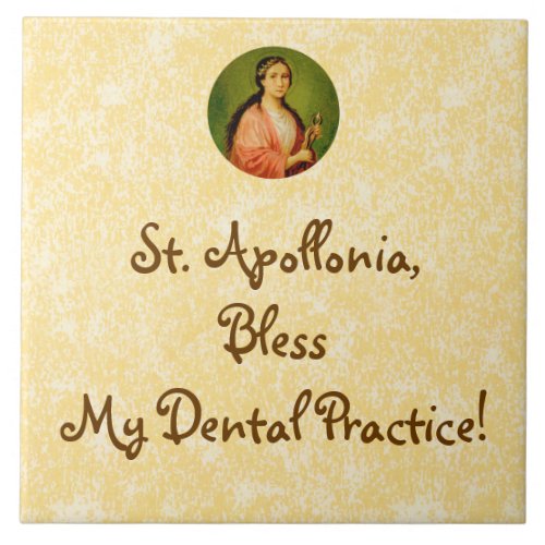 St Apollonia BLA 001 Dental Practice Blessing Tile