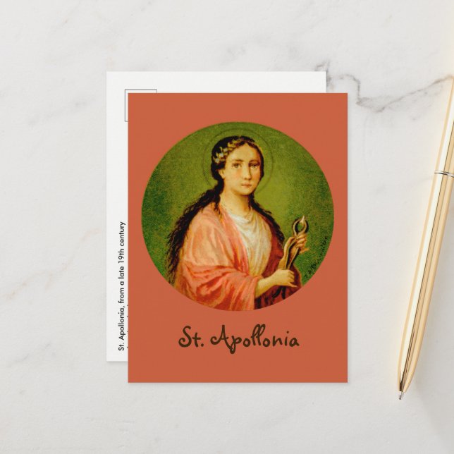 St. Apollonia  (BLA 001) Postcard #2 (Front/Back In Situ)