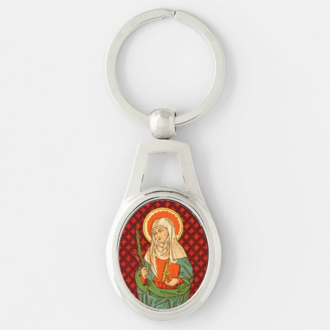 St. Apollonia (VVP 001) Oval Charm Keychain (Front)